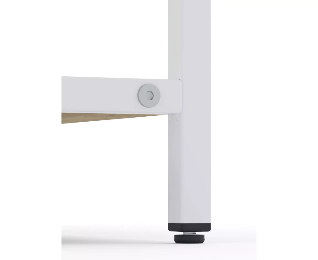 Raft metalic nex loft 1700x800x350 mm, 5 rafturi, pal, white/ oak artisan 6