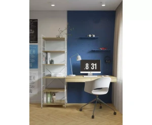 Raft metalic nex loft 1700x800x350 mm, 5 rafturi, pal, white/ oak artisan Thumbnail 8