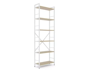 Raft metalic nex loft 1800x600x240 mm, 6 rafturi, pal, white/ oak artisan Thumbnail 2