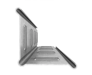 Raft metalic de depozitare nex budget 1600x800x300 mm, 4 rafturi metal, galvanizat Thumbnail 10