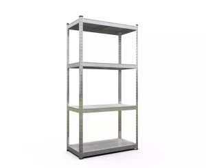 Raft metalic de depozitare Nex Budget 1600x800x300 mm, 4 rafturi metal, galvanizat