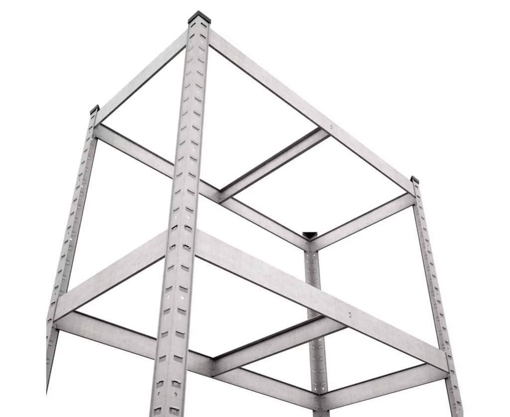 Raft metalic de depozitare nex standard 1800x900x400mm, 5 rafturi, metal, galvanizat 8