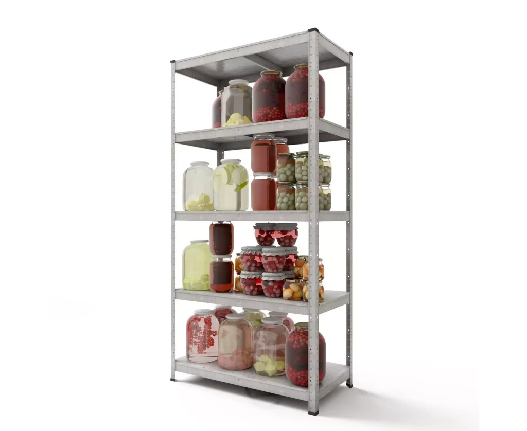 Raft metalic de depozitare nex standard 1800x900x400mm, 5 rafturi, metal, galvanizat 4