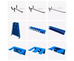 Panou metalic perforat pentru unelte NEX 1215x575x15 mm, Antracit