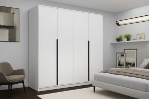 Шкаф с распашными дверями nex home urban 240x52x220 см, белый