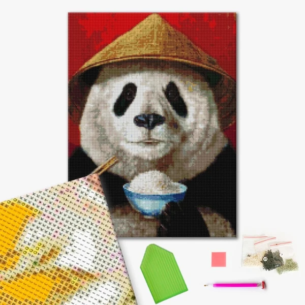 Mozaic cu diamante 40*50 сm (fără cutie) – panda, lucia heffernan 2
