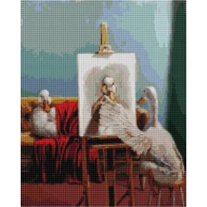 Mozaic cu diamante 40*50 сm (fără cutie) – rața - atelier, lucia heffernan Thumbnail 3