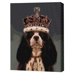 Mozaic cu diamante 40*50 сm (fără cutie) – regele charles, lucia heffernan