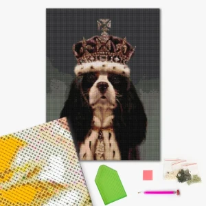 Mozaic cu diamante 40*50 сm (fără cutie) – regele charles, lucia heffernan Thumbnail 2