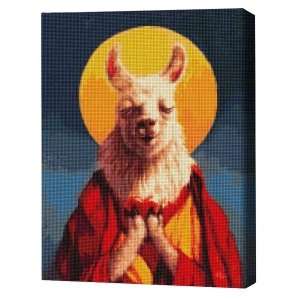 Mozaic cu diamante 40*50 сm (fără cutie) – dalai - lama, lucia heffernan