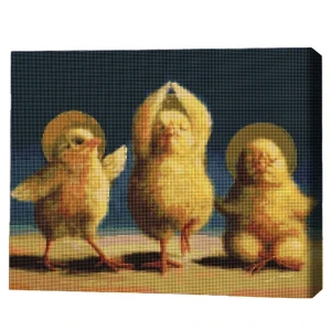 Mozaic cu diamante 40*50 сm (fără cutie) – puișori spirituali, lucia heffernan
