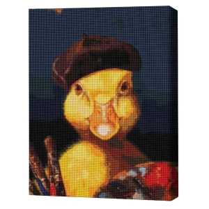 Mozaic cu diamante 40*50 сm (fără cutie) – rățușca pictor, lucia heffernan