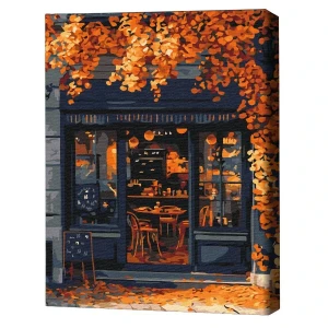 Pictură pe numere 40х50 cm (fără cutie)  – cafenea pe colț