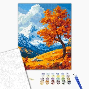 Pictură pe numere 40х50 cm (în cutie)  – peisaj de toamnă Thumbnail 3