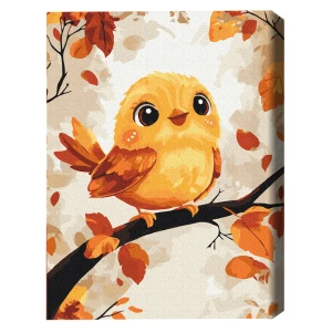 Pictură pe numere 30*40 сm (fără cutie) – pasăre drăgălașă