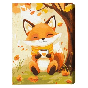 Pictură pe numere 30*40 сm (fără cutie) – vulpiță cu cacao