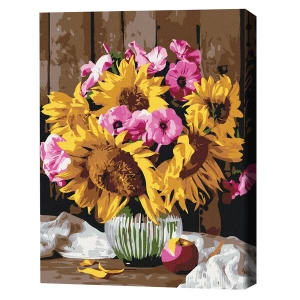 Pictură pe numere 30*40 сm (fără cutie) – buchet de țară