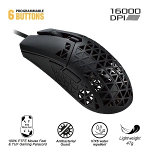 Gaming mouse asus tuf gaming m4 air, negru Thumbnail 8