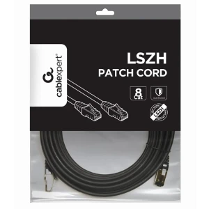 Патч-корд cablexpert pp8-lszhcu-bk-10m, cat8 s/ftp, 10м, чёрный Thumbnail 2