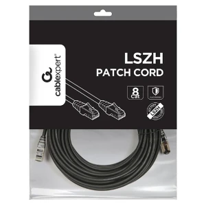 Patch cord cablexpert pp8-lszhcu-bk-15m, cat8 s/ftp, 15m, negru Thumbnail 3