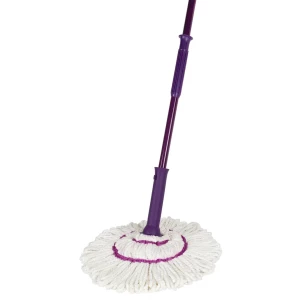 Mop Click-Click, microfibra, coada metalica, 130 cm