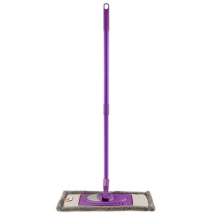 Mop plat cu microfibra + coada telescopica (150 cm)