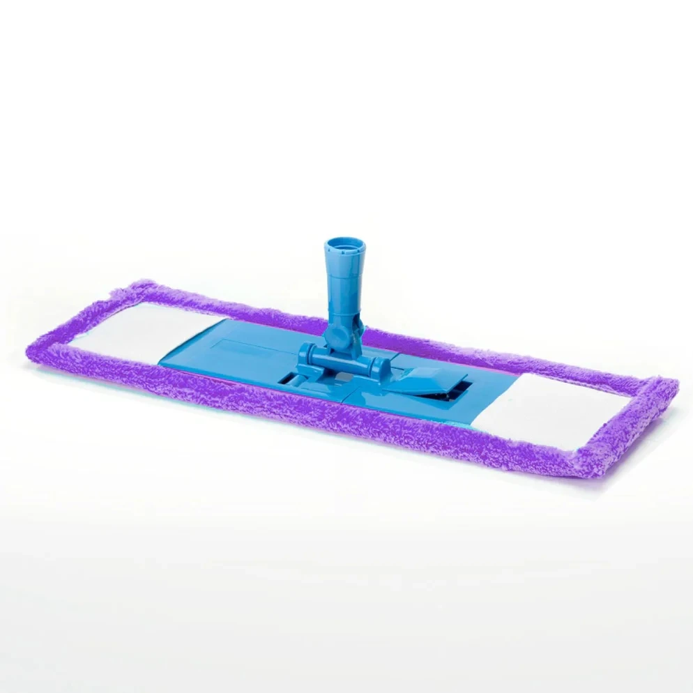 Mop plat economic cu microfibra + coada metalica (120 cm) 2