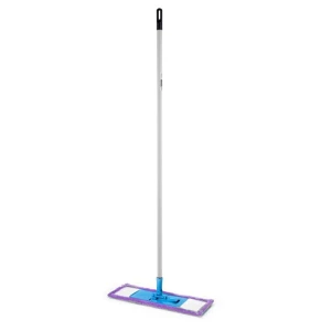 Mop plat economic cu microfibra + coada metalica (120 cm) Thumbnail 6