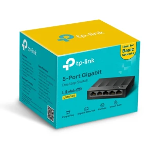 Tp-link ls1005g 5-port gigabit switch, 5 10/100/1000m rj45 ports, plastic case Thumbnail 4