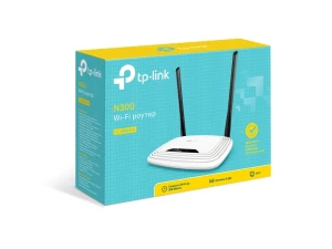 Tp-link tl-wr841n 300mbps wireless n router, qualcomm, 2t2r, 2.4ghz, 802.11b/g/n,1 10/100m wan + 4 10/100m lan, 2 fixed antennas Thumbnail 3