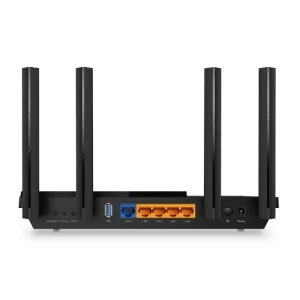 Tp-link archer ax55, ax3000 dual-band wi-fi 6 router, speed: 574 mbps at 2.4 ghz + 2402 mbps at 5 ghz, spec: 4× antennas, 1× gigabit wan port + 4× gig Thumbnail 2