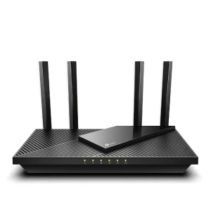 TP-LINK Archer AX55, AX3000 Dual-Band Wi-Fi 6 Router, SPEED: 574 Mbps at 2.4 GHz + 2402 Mbps at 5 GHz, SPEC: 4× Antennas, 1× Gigabit WAN Port + 4× Gig