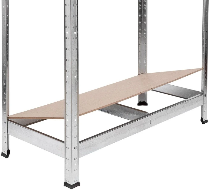 Raft metalic de depozitare nex budget 1800x900x400 mm, 5 rafturi mdf, galvanizat 2