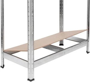 Raft metalic de depozitare nex budget 1800x900x400 mm, 5 rafturi mdf, galvanizat Thumbnail 2