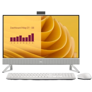 Computer All-in-One DELL EC27250, 27", Intel Core i5-1334U, 32GB/512GB, Windows 11 Pro, Alb