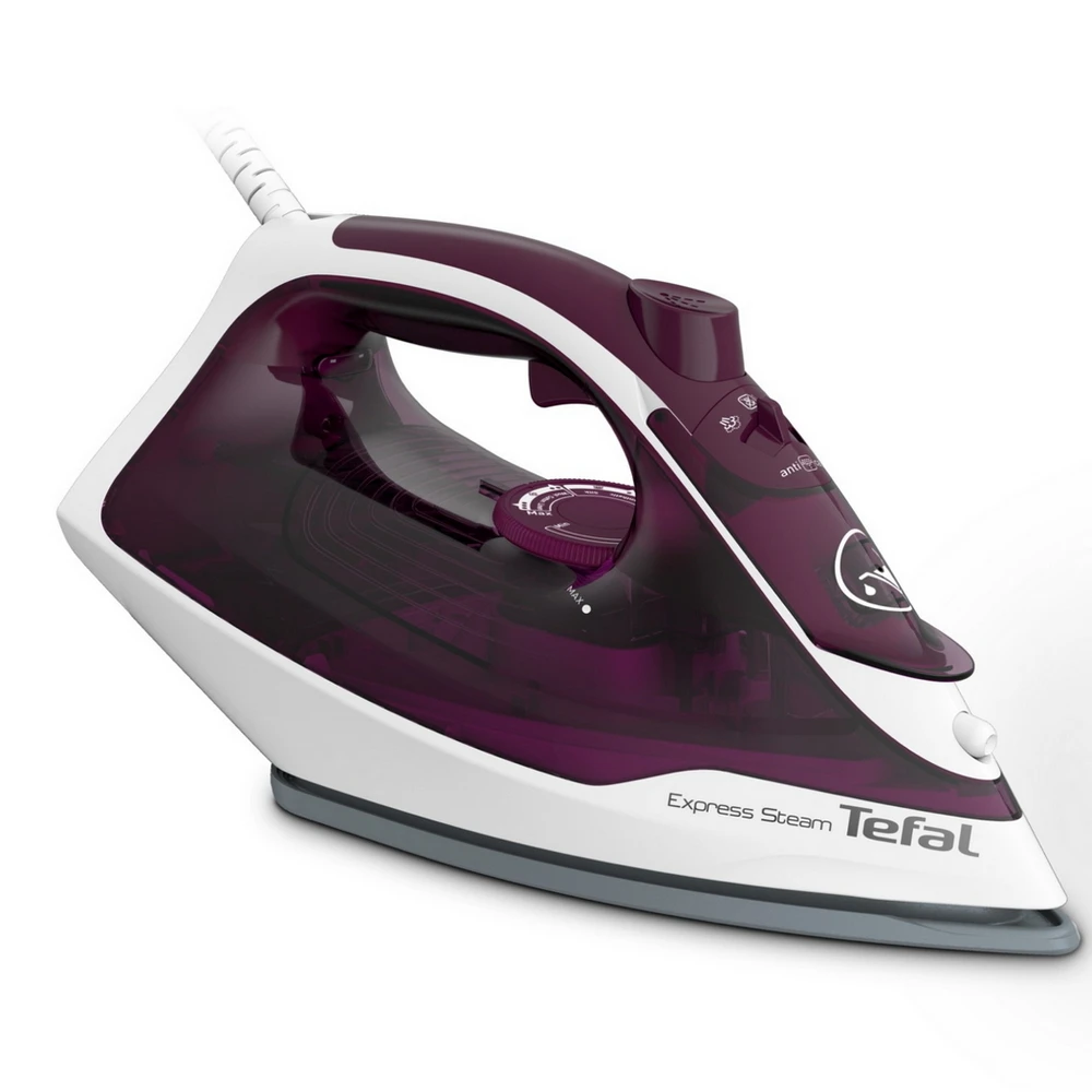 Fier de călcat tefal fv2835e0, 2400w, violet 2