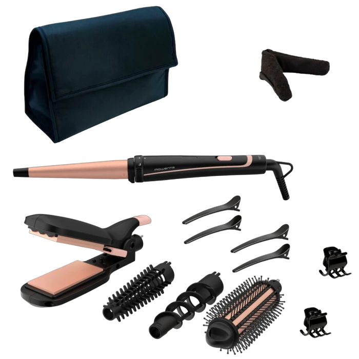 Styler rowenta cf4231f0, negru | roz 7