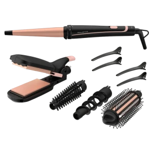 Styler rowenta cf4231f0, negru | roz