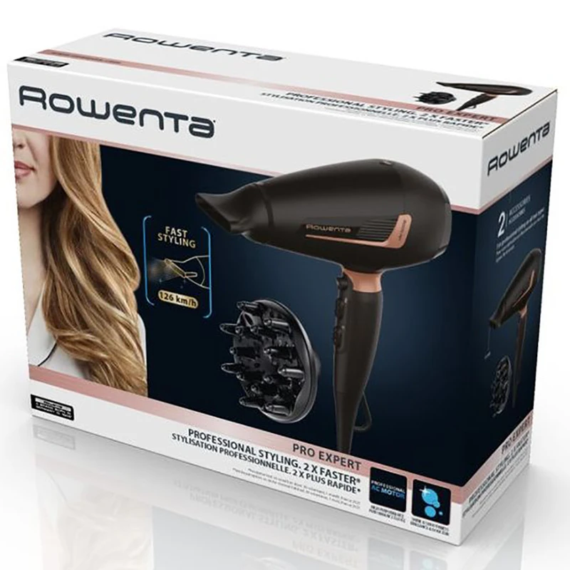 Uscător de păr rowenta pro expert cv8830f0, 2200 w, negru 6