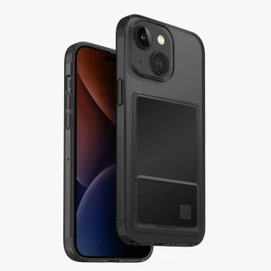 Uniq case hybrid air fender id для iphone 15, серый