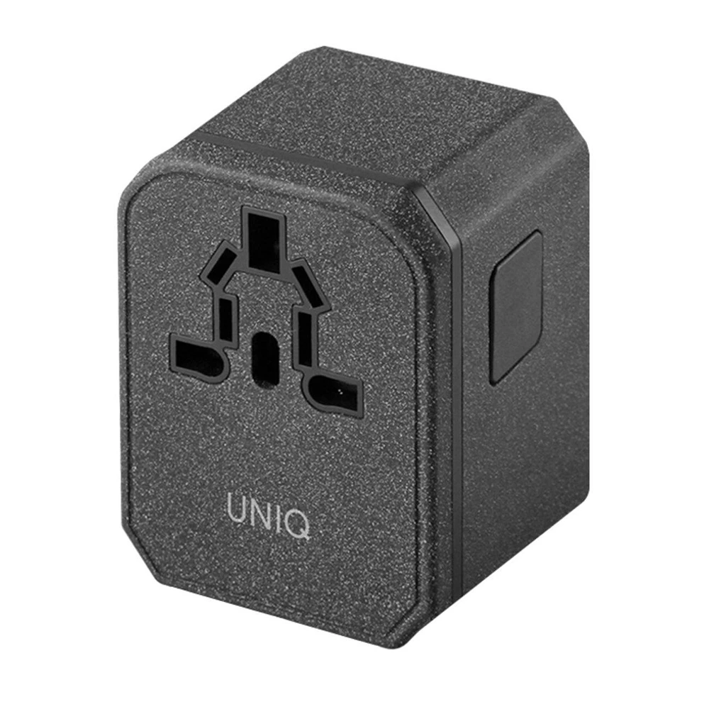Uniq tavel adapter charcoal 18w, black 2