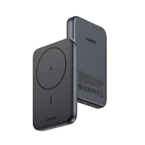 Ugreen power bank mini magnetic wireless qi 10000mah, 20w, космический серый Thumbnail 3