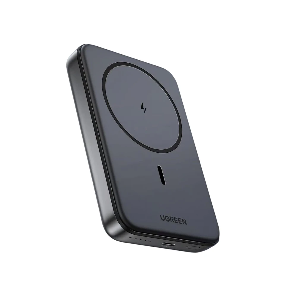 Ugreen power bank mini magnetic wireless qi 10000mah, 20w, космический серый 2