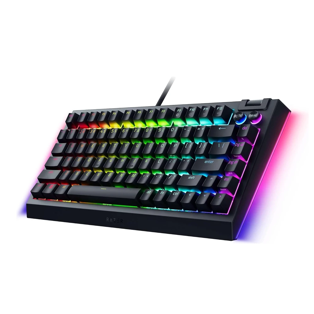 Razer keyboard mechanical blackwidow v4 75%, black edition us layout 2
