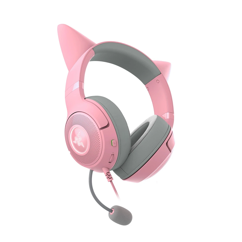 Игровая гарнитура razer kraken kitty v2, quartz edition 3