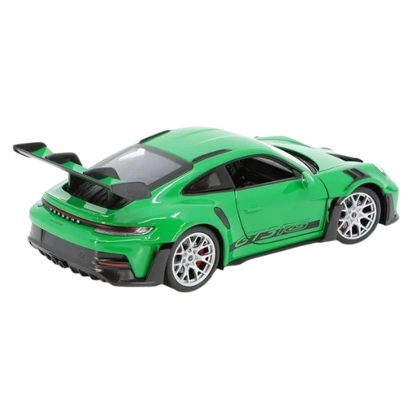 Mașina metalică de colecție porsche 911 gt3 rs (992) 1:24 welly, verde 5