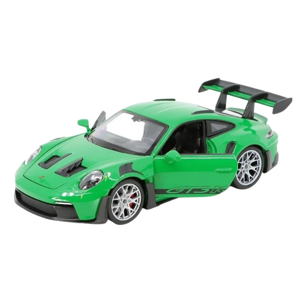 Mașina metalică de colecție porsche 911 gt3 rs (992) 1:24 welly, verde 4