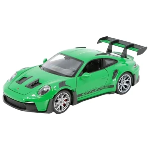 Mașina metalică de colecție porsche 911 gt3 rs (992) 1:24 welly, verde Thumbnail 2