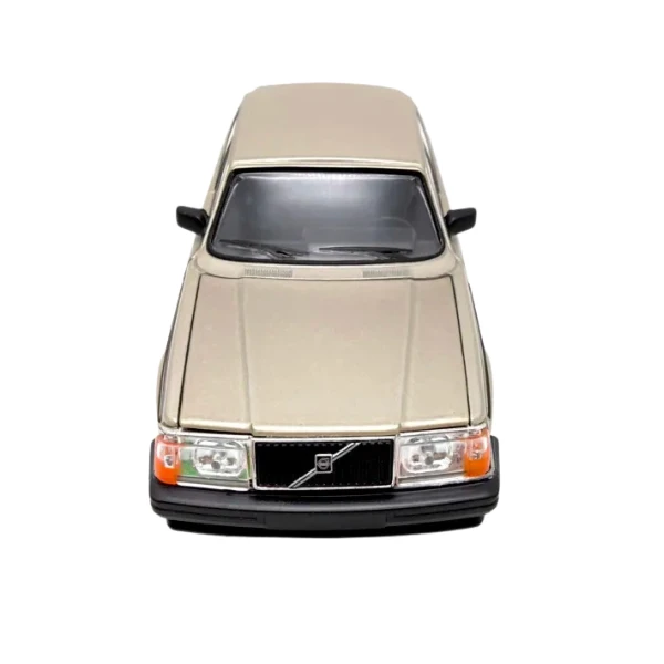 Mașina metalică de colecție volvo 240 gl 1:24 welly, auriu 8