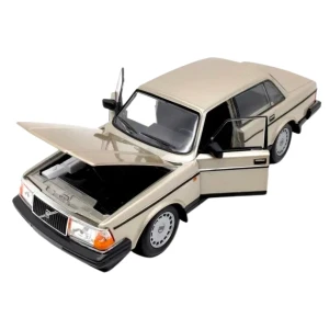 Mașina metalică de colecție volvo 240 gl 1:24 welly, auriu Thumbnail 5